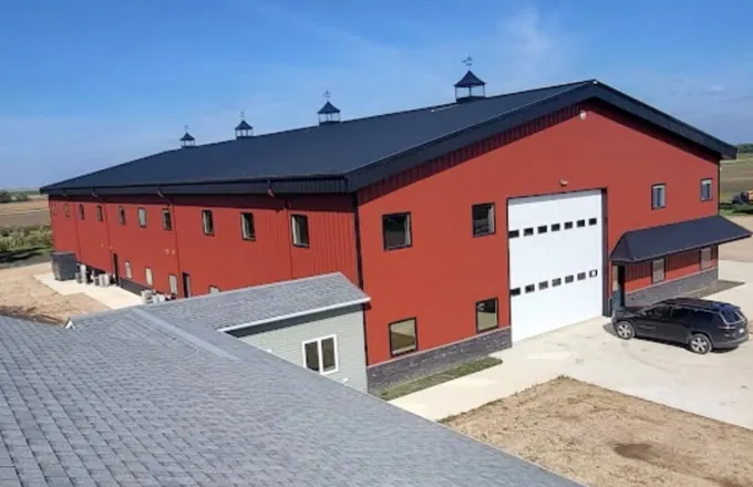 Metal building exterior completed by CR Custom Exteriors in Colorado